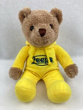 Just Born Peeps Teddy Bear 9” Sitting Yellow Onesie